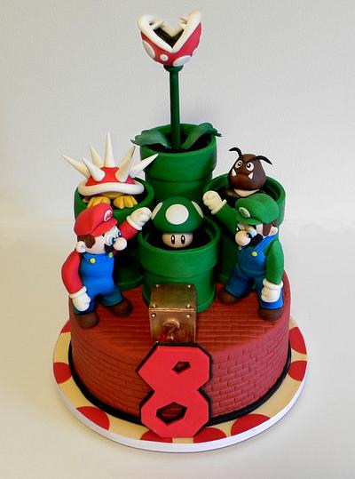 Super Mario Birthday Cake - Cake by Kara Andretta - Kara's Couture Cakes