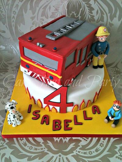 fireman sam cake  - Cake by yvonne
