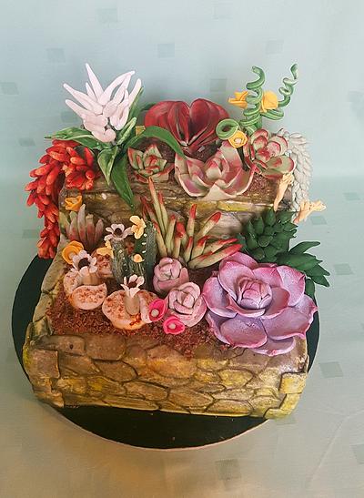 Succulents cake - Cake by iratorte