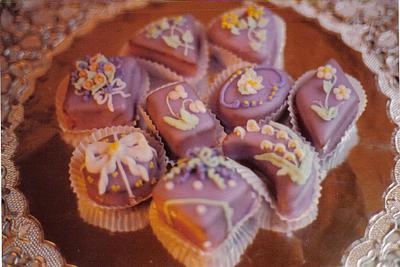 Lavender Petit Fours - Cake by Tipsy Cake 
