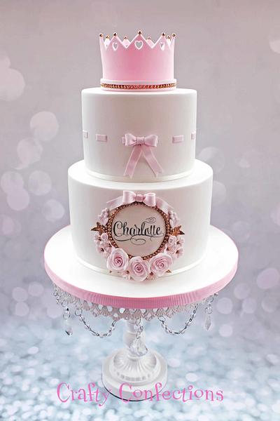 Princess Christening cake - Cake by Craftyconfections