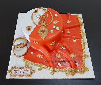 Saree lady fashion cake - Cake by Sweet Mantra Homemade Customized Cakes Pune