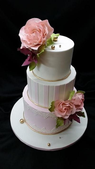 Shades of pink - Cake by Danielle George-John
