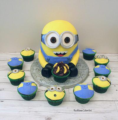 Minion  - Cake by Reckless Cake Art
