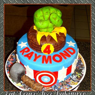 Avengers Superheroes Cake - Cake by Monica@eat*crave*love~baking co.