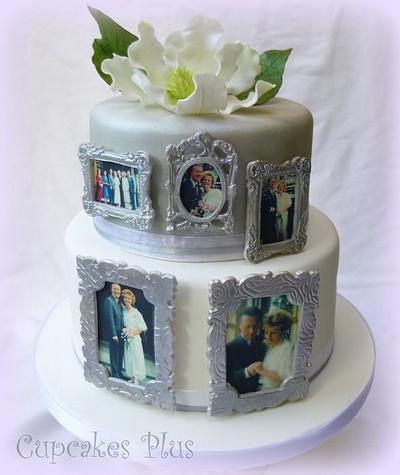 Silver Wedding Anniversary cake - Cake by Janice Baybutt