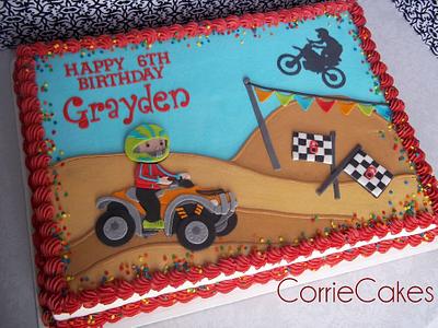 motor cross cake - Cake by Corrie
