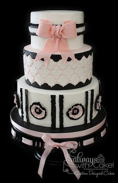 A Girlie-Girl 30th Birthday - Cake by AlwaysWithCake