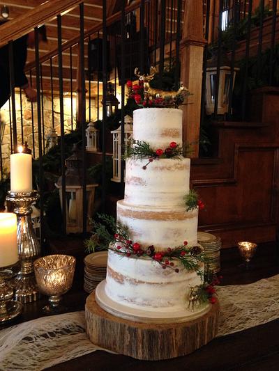 December Country Wedding - Cake by Cakes For Fun