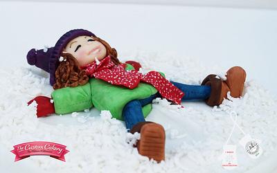 Snow Angel - Christmas in Frostington - Cake by The Custom Cakery