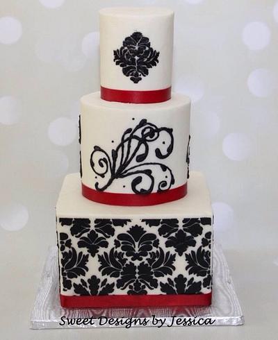 Taylor's wedding - Cake by SweetdesignsbyJesica