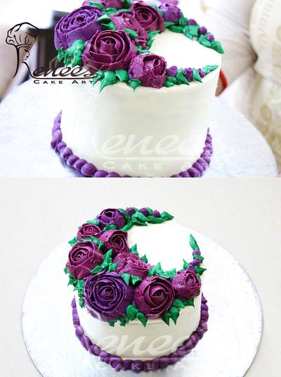 Purple Flower - Cake by purbaja