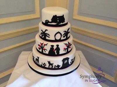 Snow White Themed Wedding Cake - Cake by Symphony in Sugar