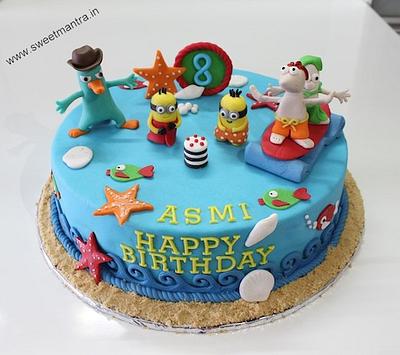 Phineas and Ferb cake - Cake by Sweet Mantra Homemade Customized Cakes Pune