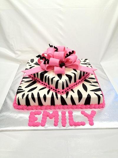 Zebra Gift - Cake by Dawn Henderson