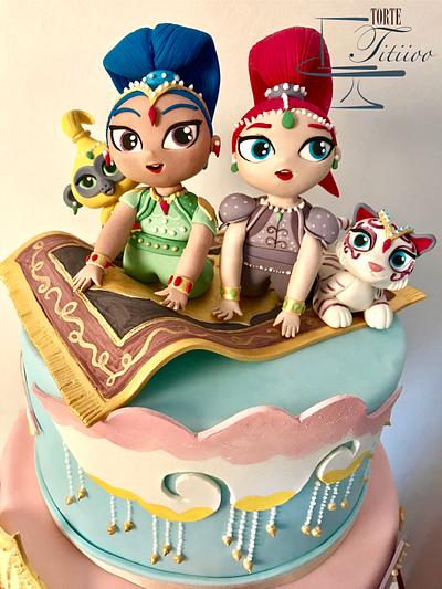 Shimmer and Shine cake - Cake by Torte Titiioo