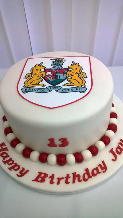 Bristol City Football Club - Cake by Combe Cakes