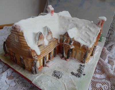 Our Christmas Cake House - Cake by Fifi's Cakes