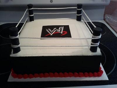 Wrestling Ring Cake - Cake by Rebecca