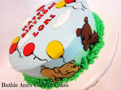 Puppies & Balloons - Cake by RuthieAnn