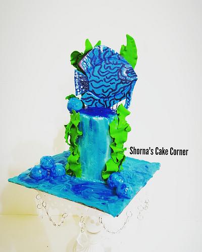 3D discus fish cake  - Cake by Shorna's Cake Corner