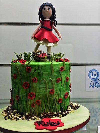 Ruby in a Red dress. - Cake by Sue's Sweet Delights