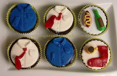 Father's Day, Dad's shirts' cupcakes - Cake by Mel_SugarandSpiceCakes