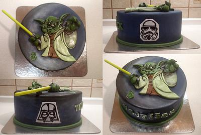 Mr. Yoda - Star Wars - Cake by Majka Maruška
