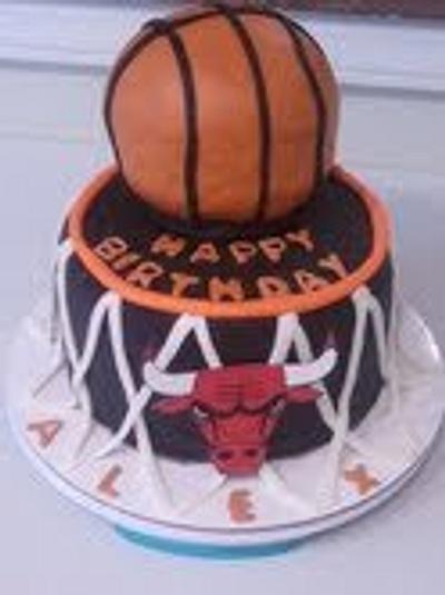 Chicago Bulls  - Cake by Elizabeth Rosado 
