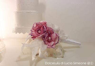 Wedding bouquet, wafer paper - Cake by Lucia Simeone