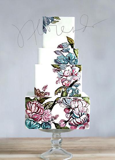Floral Cake Painting x Jackie Florendo - Cake by Jackie Florendo