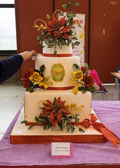 Cristmas wedding cake - Cake by rosycakedesigner