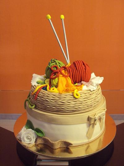 Cesta con gomitoli - Cake by Le Torte di Marisa