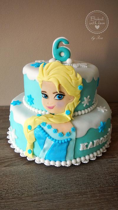 Elsa cake - Cake by daphnia