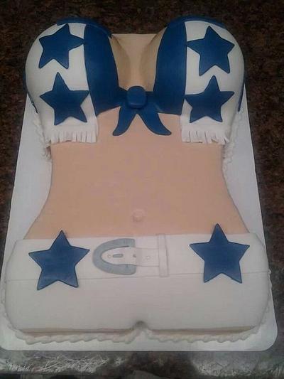 cowboys cheerleader - Cake by thomas mclure
