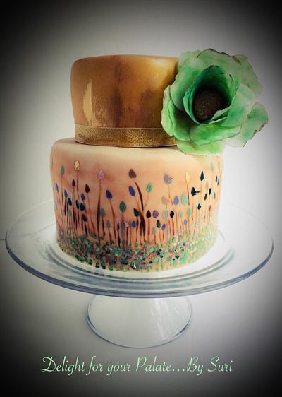Vintage Green & Gold !!! - Cake by Delight for your Palate by Suri