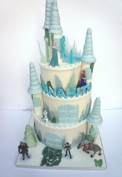 Frozen Castle Cake - Cake by Let's Eat Cake