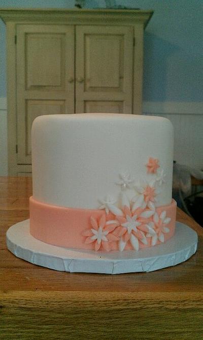 Pink & Peach Cake - Cake by Nicole