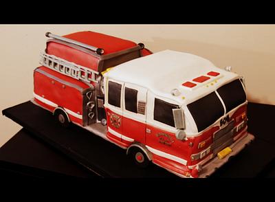Groom's Firetruck Cake - Cake by BeckysSweets
