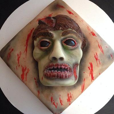 Zombie birthday cake - Cake by Jennifer Duran 