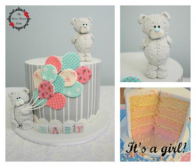 Blue Nose Bear Gender Reveal Cake - Cake by My Sweet Dream Cakes