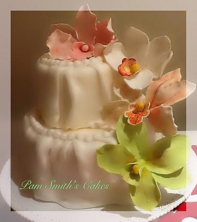 orchids - Cake by Pam Smith's Cakes