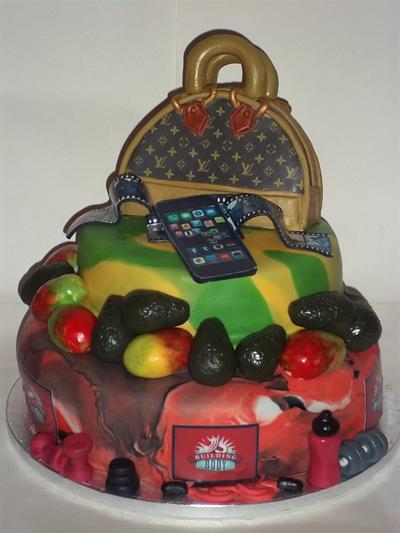Personalised birthday cake - Cake by femmebrulee