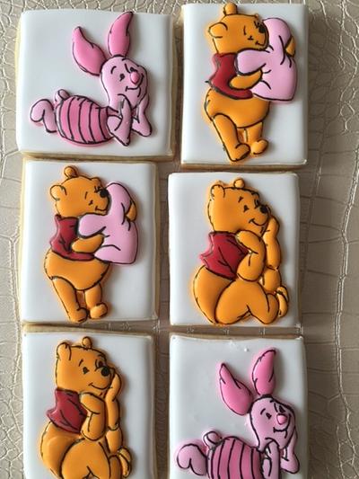 Winnie the Pooh and Piglet - Cake by TheCookieFantasy