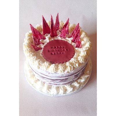 Red velvet birthday cake - Cake by Beth Evans