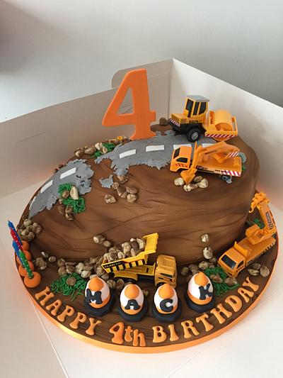 Construction site cake  - Cake by Donnajanecakes 