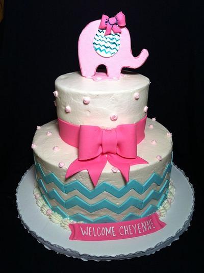 Elephant Baby Shower - Cake by HOPE