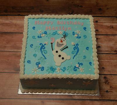 Olaf Birthday Cake - Cake by Michelle