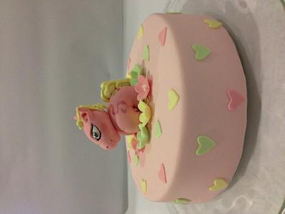 Pretty pink pony cake - Cake by Sara Lamb