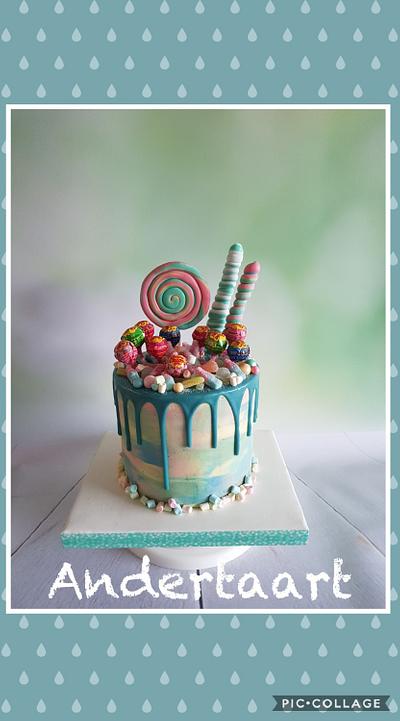 Candy cake🍭🍭 - Cake by Anneke van Dam